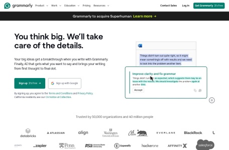 Grammarly: Free AI Writing Assistance